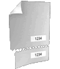 Eintrittskarte DIN A6 perforiert & 2 x nummeriert (4/4 beidseitig bedruckt)
