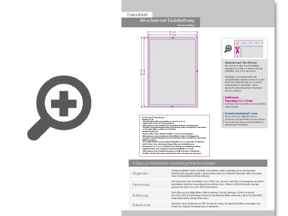 Product Bild brosch__re_mit_drahtheftung__endformat_din_a8__84-seitig