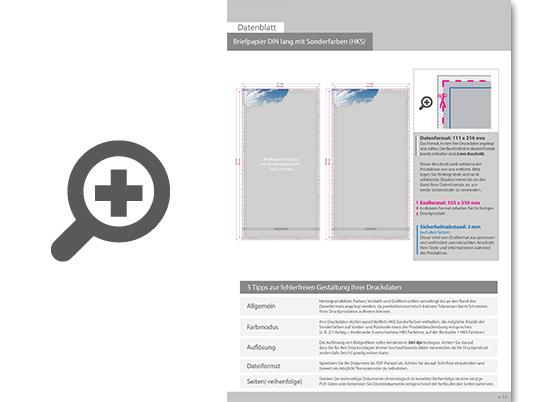 Product Bild briefpapier_din_lang__2_2_farbig_(vorderseite__2_sonderfarben_hks___r__ckseite__2_sonderfarben_hks)