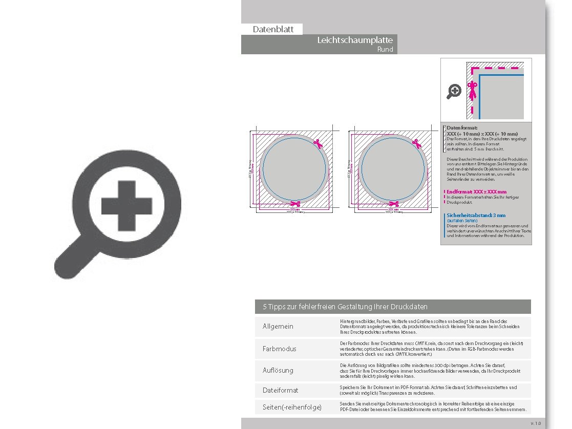 Product Bild leichtschaumplatte_smart-x_rund_(kreisrunde_kontur)_im_kleinformat_ab_1_x_1_cm_beidseitig_4_4-farbig_bedruckt