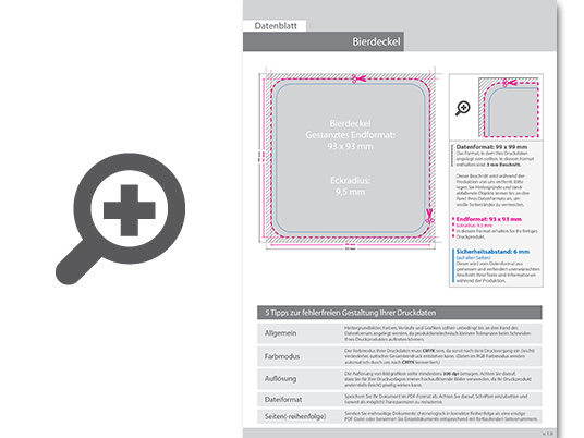 Product Bild bierdeckel_quadratisch_(topseller)__4_0-farbig_einseitig_bedruckt