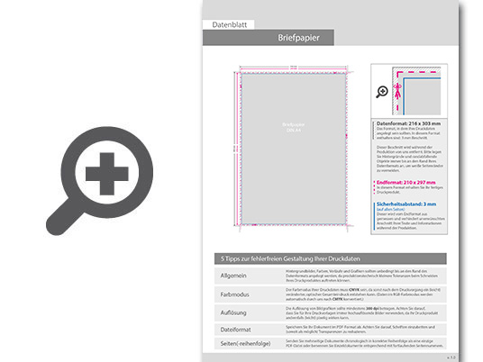 Product Bild briefpapier_din_a4__5_0_farbig__(vorderseite__cmyk_4-farbig_+_gold-farbe___r__ckseite__unbedruckt)