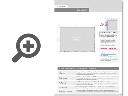 Product Bild brosch__re_mit_drahtheftung__endformat_din_a5_quer__44-seitig