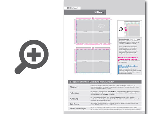 Product Bild hochglanz-uv-lack_faltblatt__gefalzt_auf_din_a7__vertikaler_mittelfalz__4-seitig