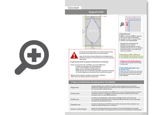 Product Bild hochwertiges_magnetschild_in_blatt-form
