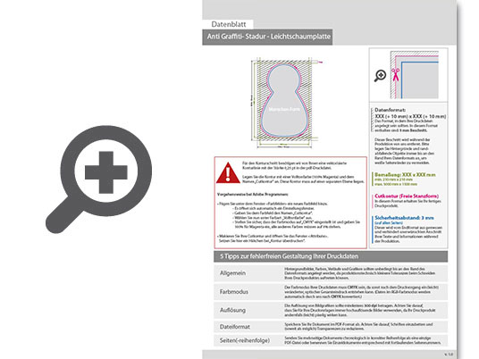Product Bild leichtschaumplatte_stadur_mit_anti-graffiti-lack_gl__nzend_in_mensch-form_konturgefr__st___einseitig_4_0-farbig_bedruckt