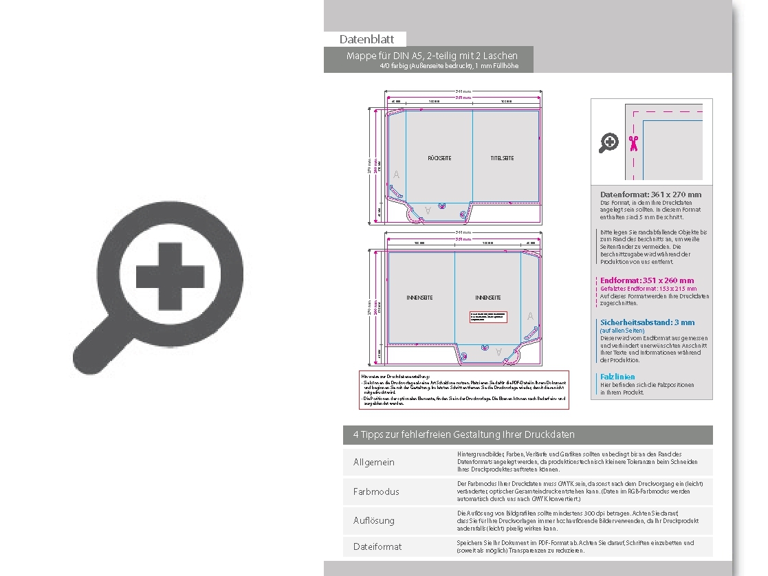 Product Bild mappe_f__r_din_a5__2-teilig_mit_2_laschen__4_0_farbig_(au__enseite_bedruckt)