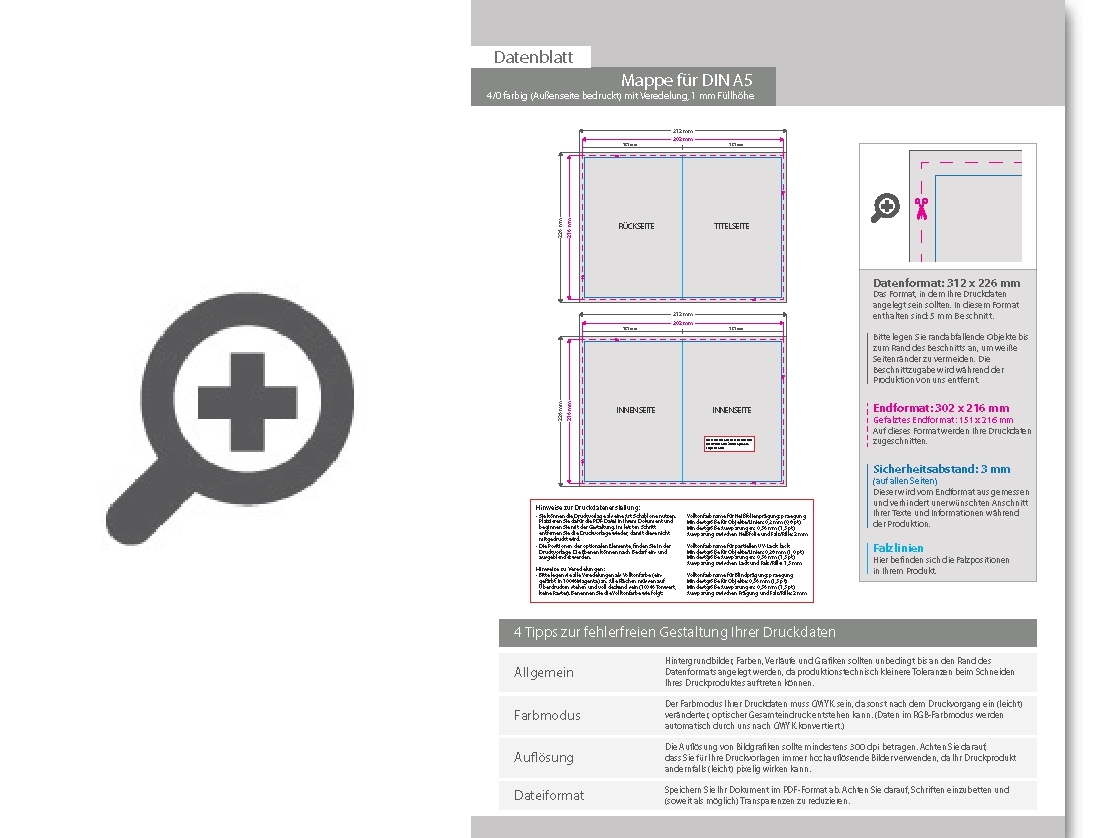 Product Bild mappe_f__r_din_a5__4_0_farbig_(au__enseite_bedruckt)__mit_softfeel-folie_und_partieller_uv-lack-veredelung