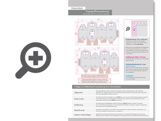 Product Bild tragegriffverpackung_(8_cm_x_6_5_cm_x_5_5_cm)_beidseitig_bedruckt_4_4-farbig_mit_gestanztem_fenster